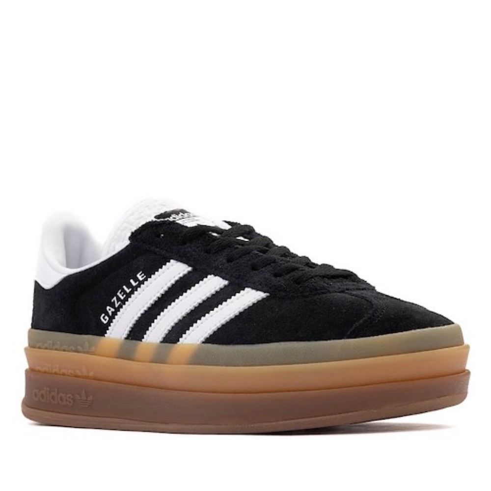 NWT Adidas Women's Gazelle Bold IE0876 black Gum Size 10.5
